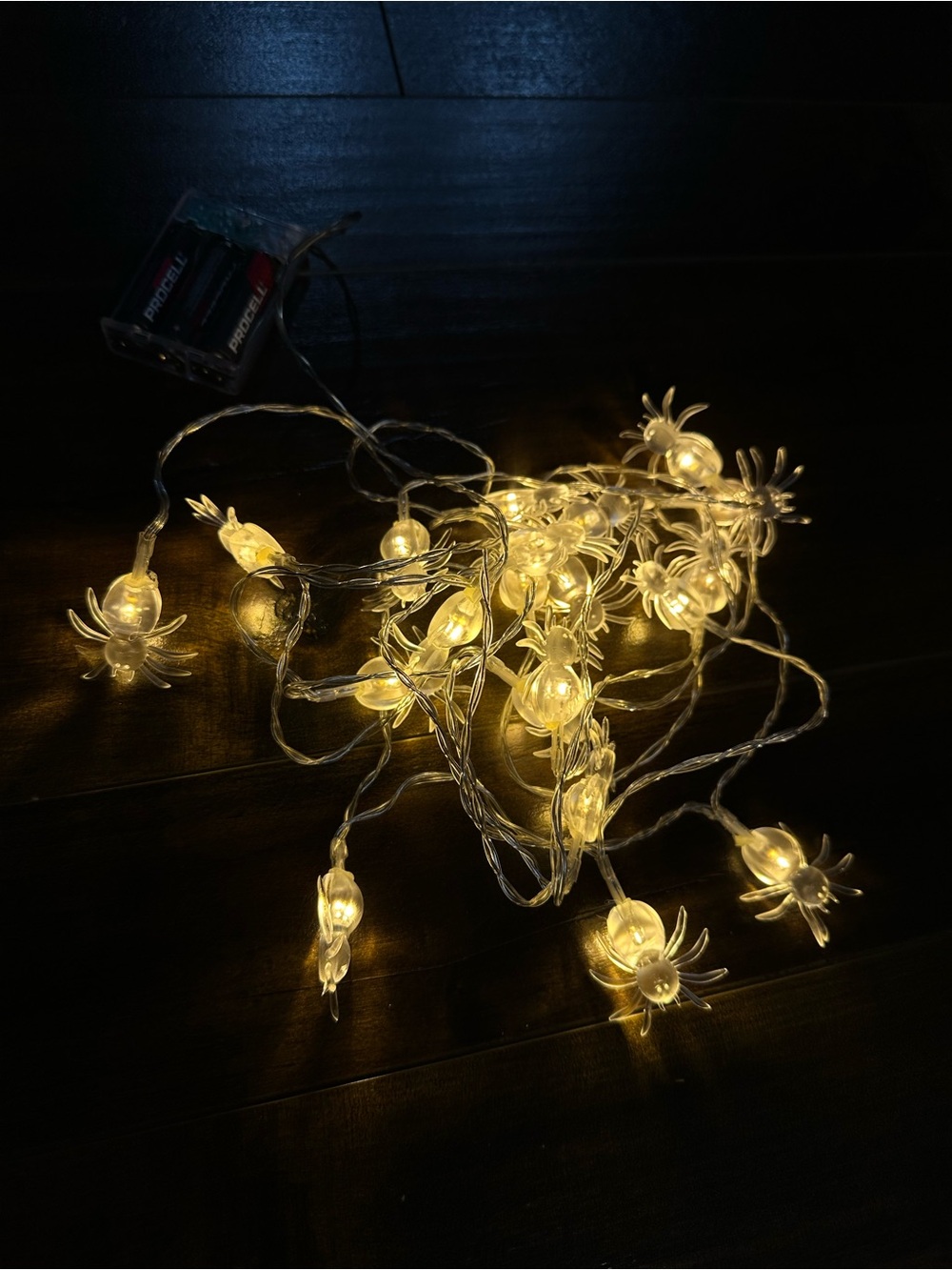 10ft Halloween String Lights Spiders
